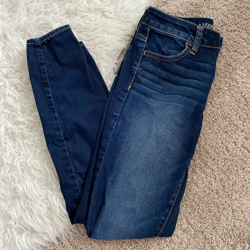 American Eagle High Rise Jeggings Super Stretch Jeans